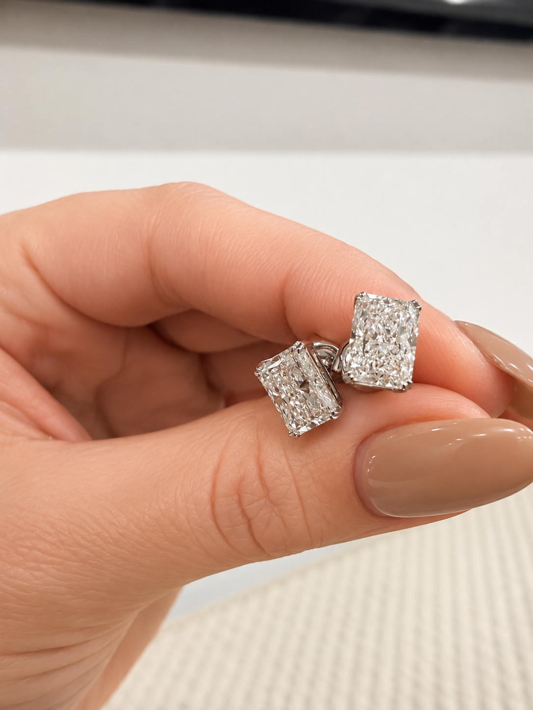 Signature Radiant Stud Earrings