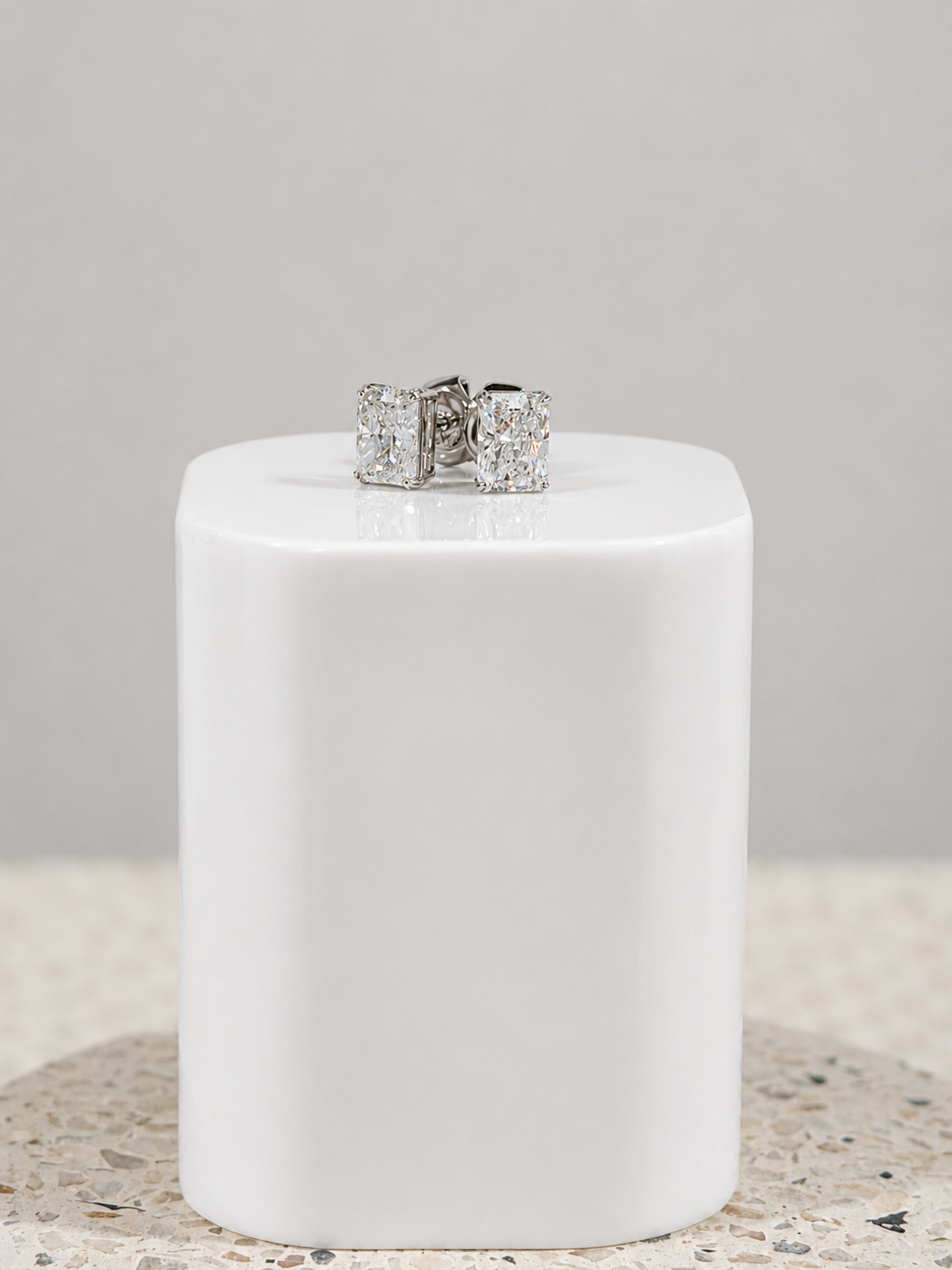 Signature Radiant Stud Earrings