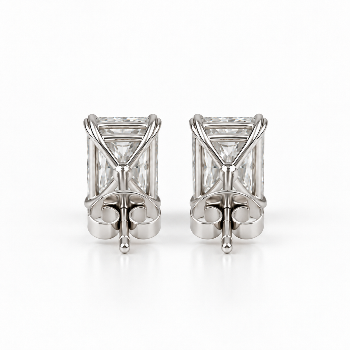 Signature Radiant Stud Earrings